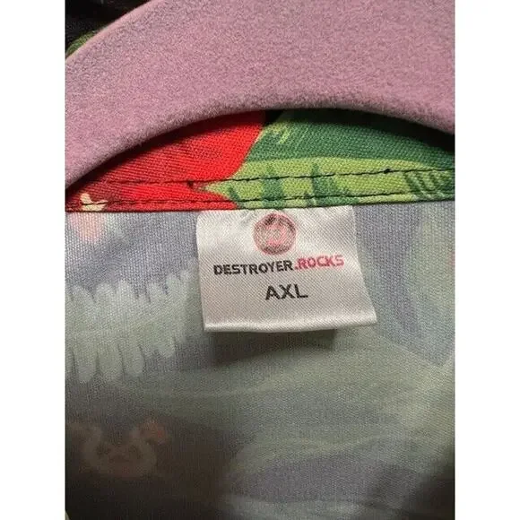 Destroyer Rocks XL Birmingham Bulls Button Up Shirt Hockey AXL - Picture 2 of 8